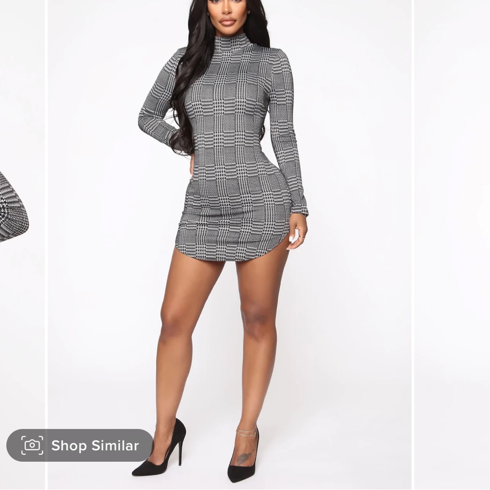 Plaid mini dress